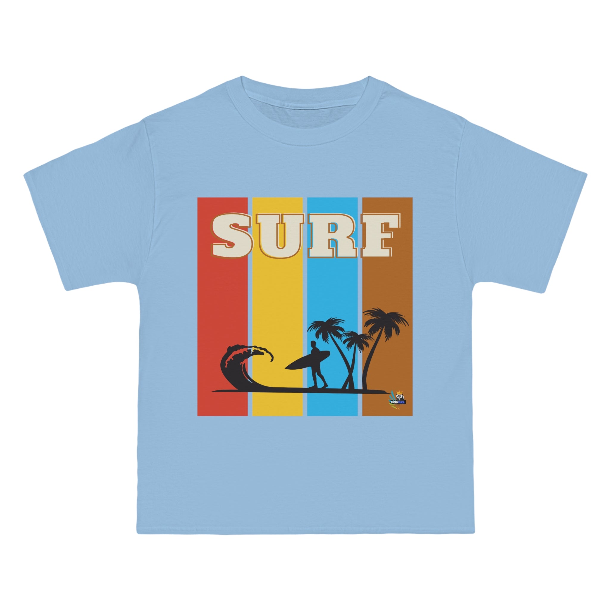 surf is life palm tree edition heavyweight tee