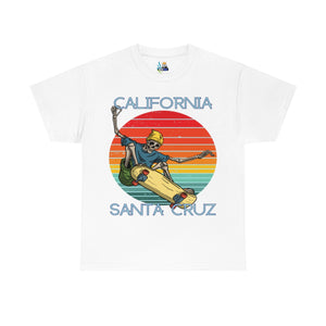 skate santa cruz skeleton beanie heavyweight tee