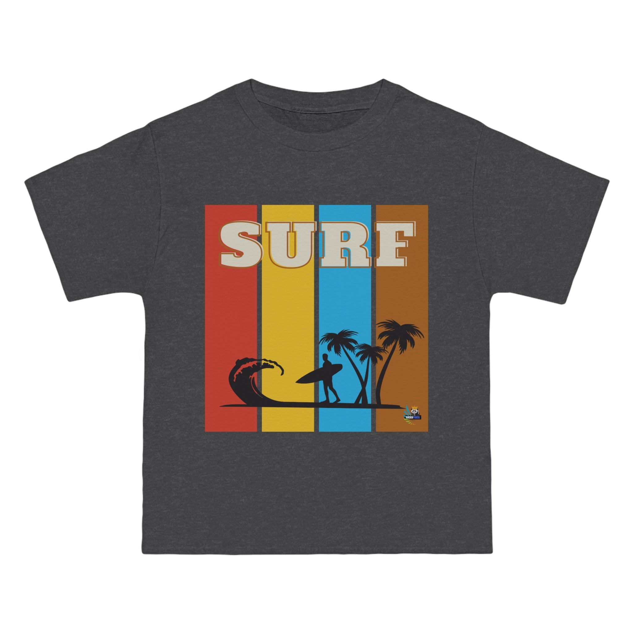 surf is life palm tree edition heavyweight tee