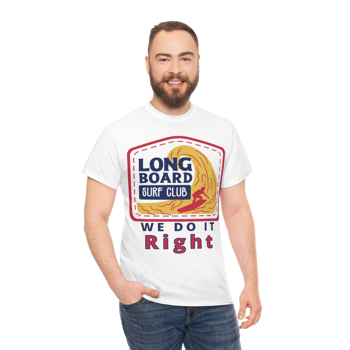 long board surf club heavyweight tee