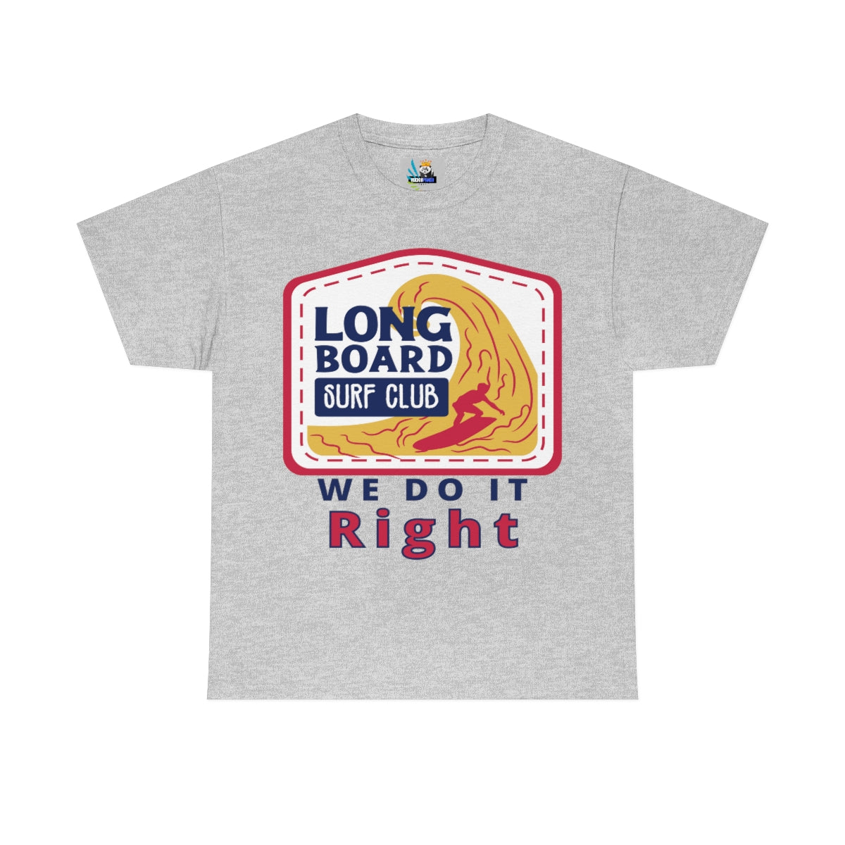 long board surf club heavyweight tee