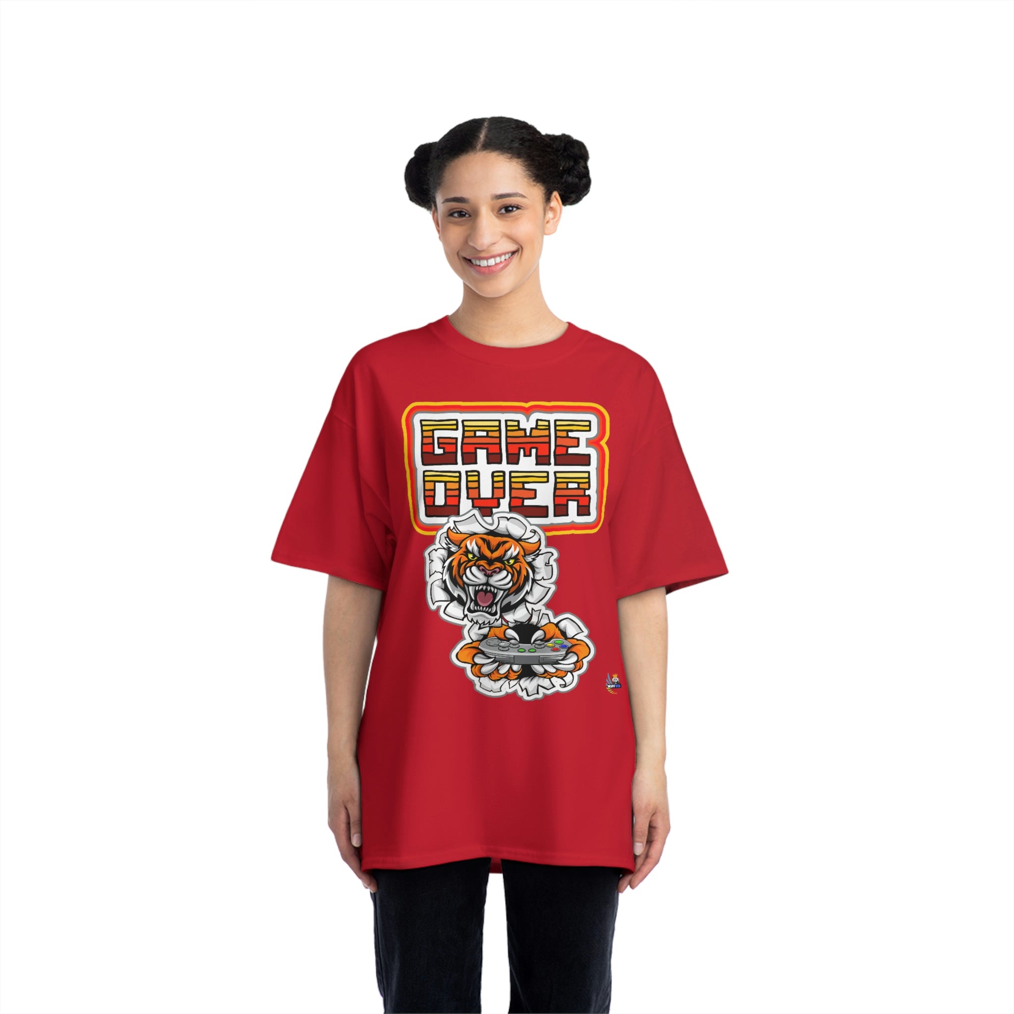 Game Over Tiger Edition Heavyweight Unisex Gaming Tee