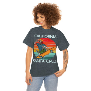 skate santa cruz skeleton snapback heavyweight tee