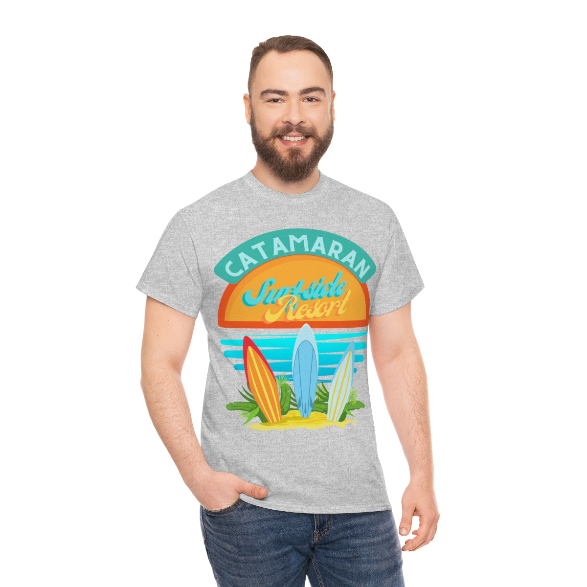 catamaran surfside resort heavyweight tee