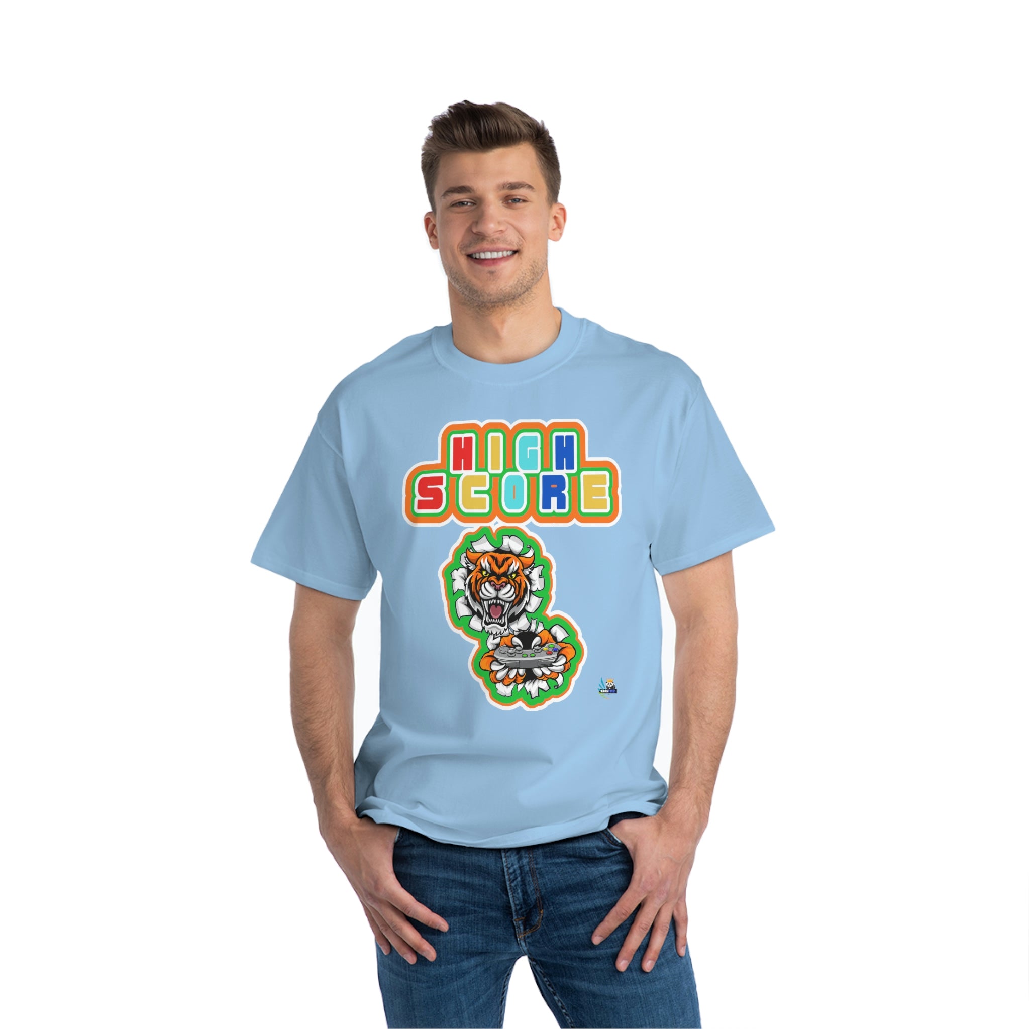 High Score Tiger Edition Heavyweight Unisex Gaming Tee