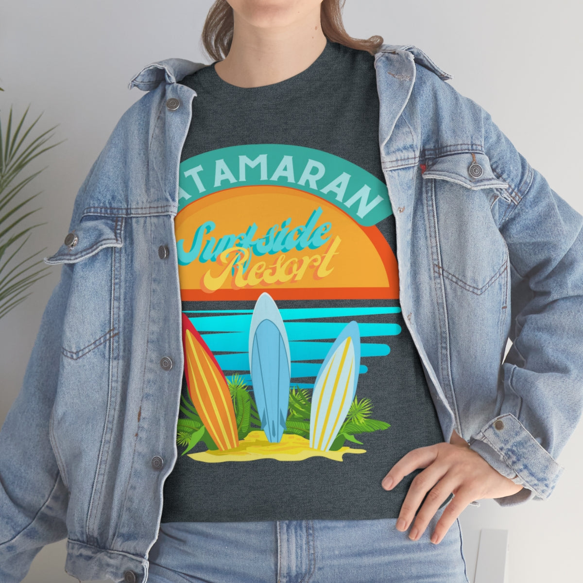 catamaran surfside resort heavyweight tee