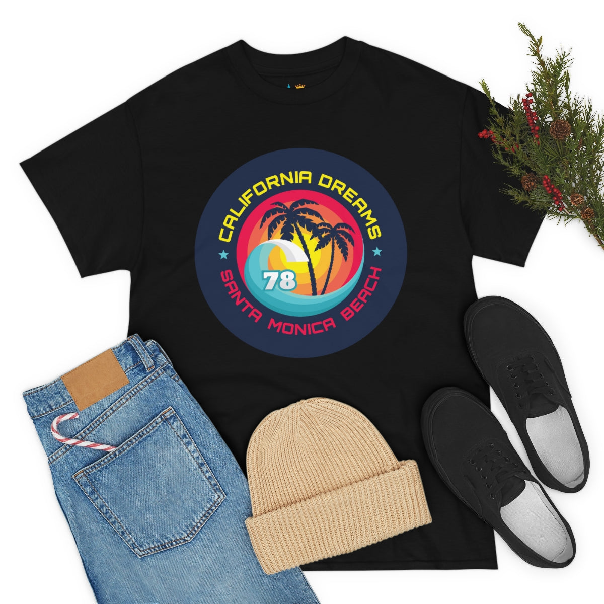 surf santa monica vintage 78 heavyweight tee