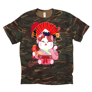 Yumi Kitty Camouflage Tee