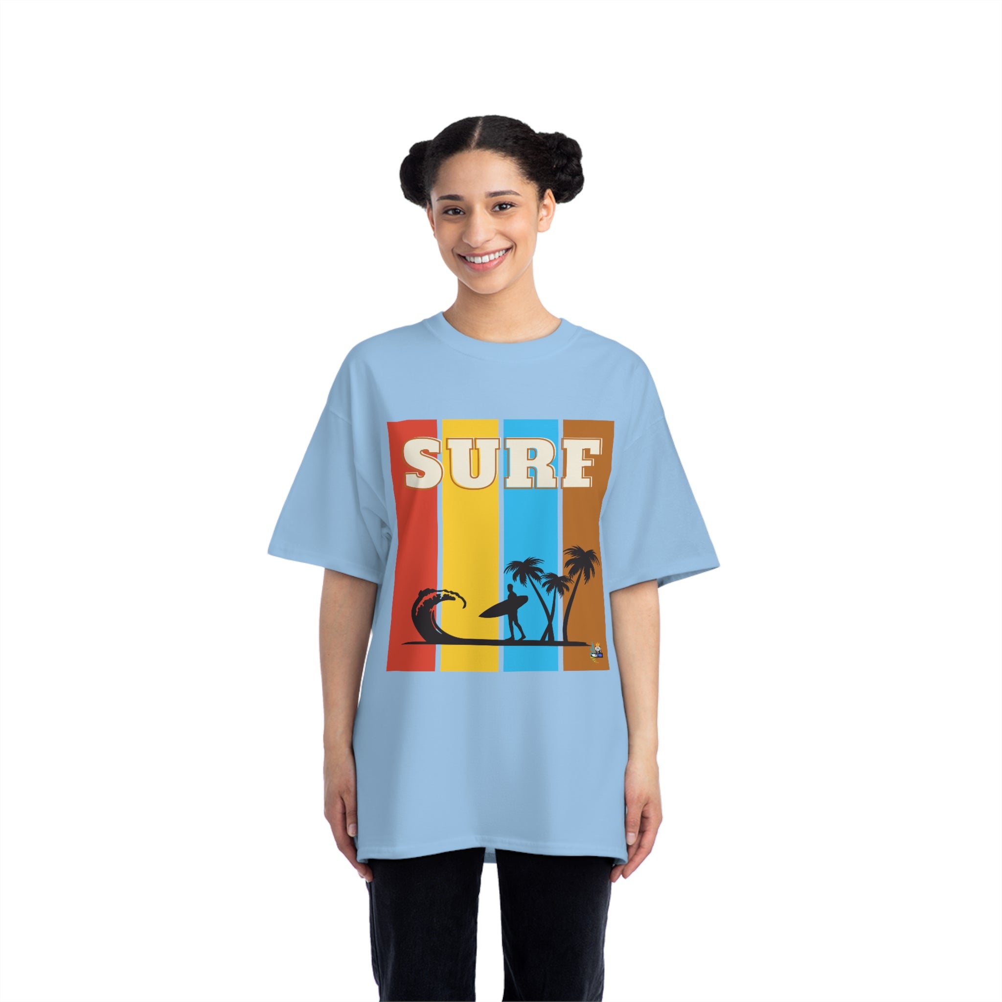 surf is life palm tree edition heavyweight tee