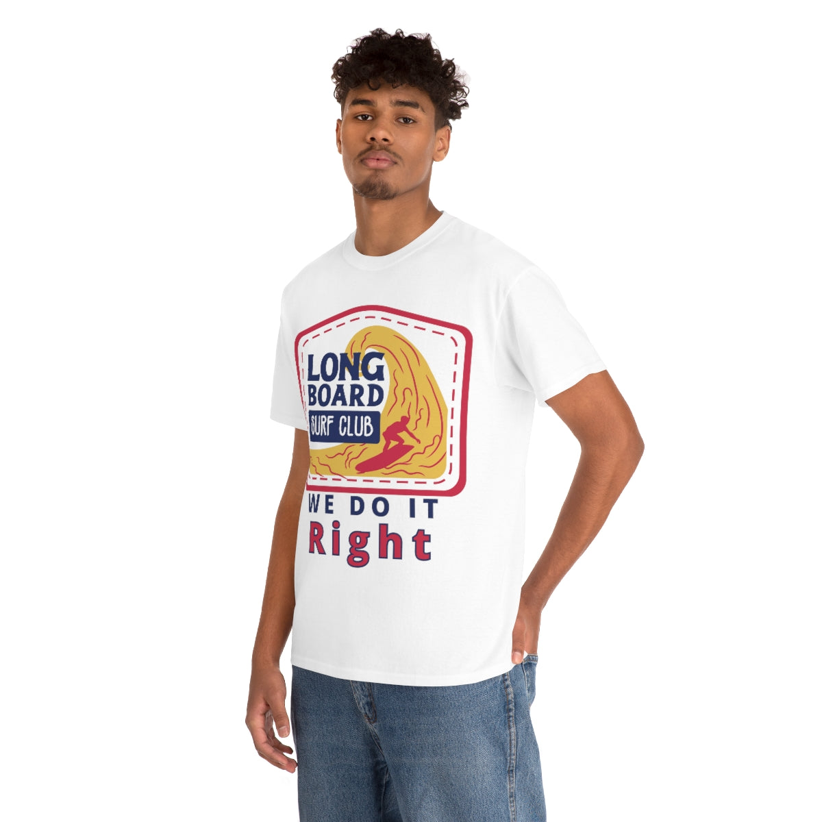 long board surf club heavyweight tee