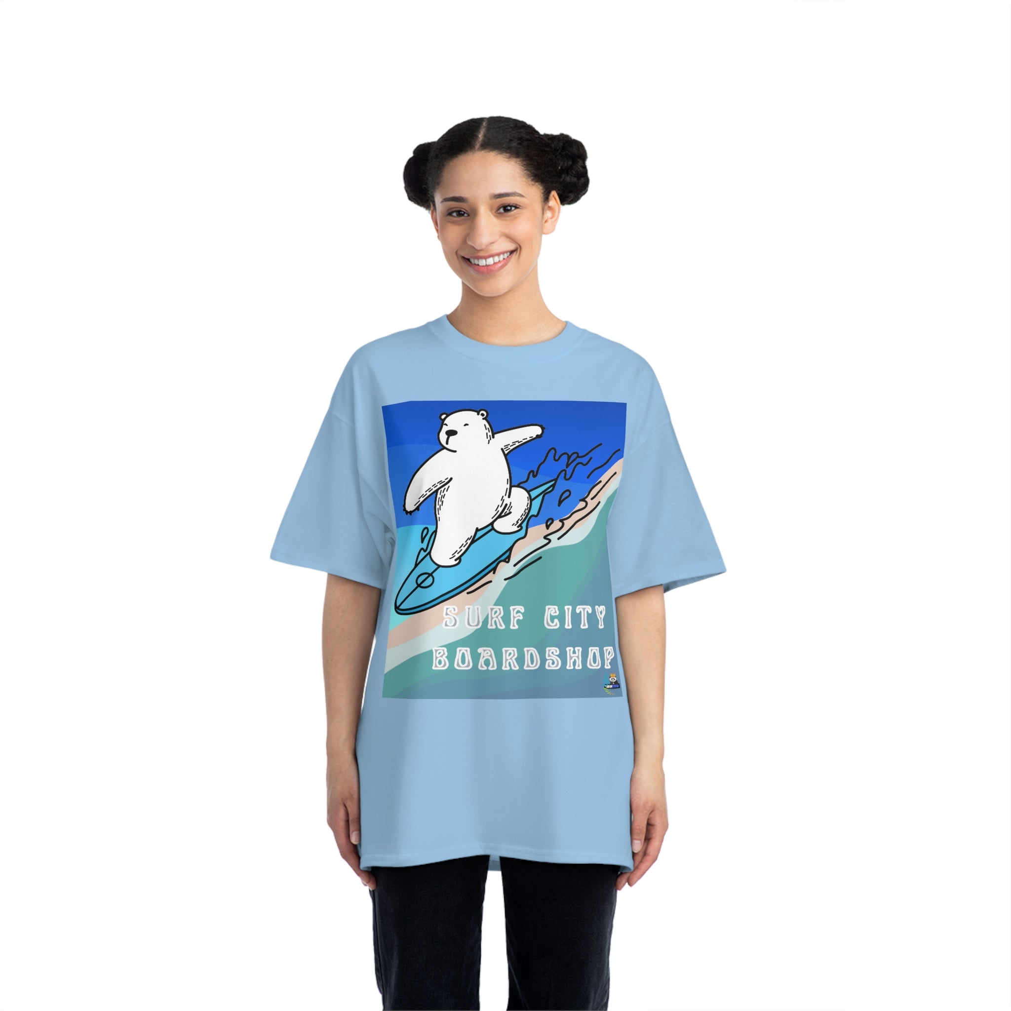 Surf City Boardshop Polar Bear Mascot Heavyweight Tee