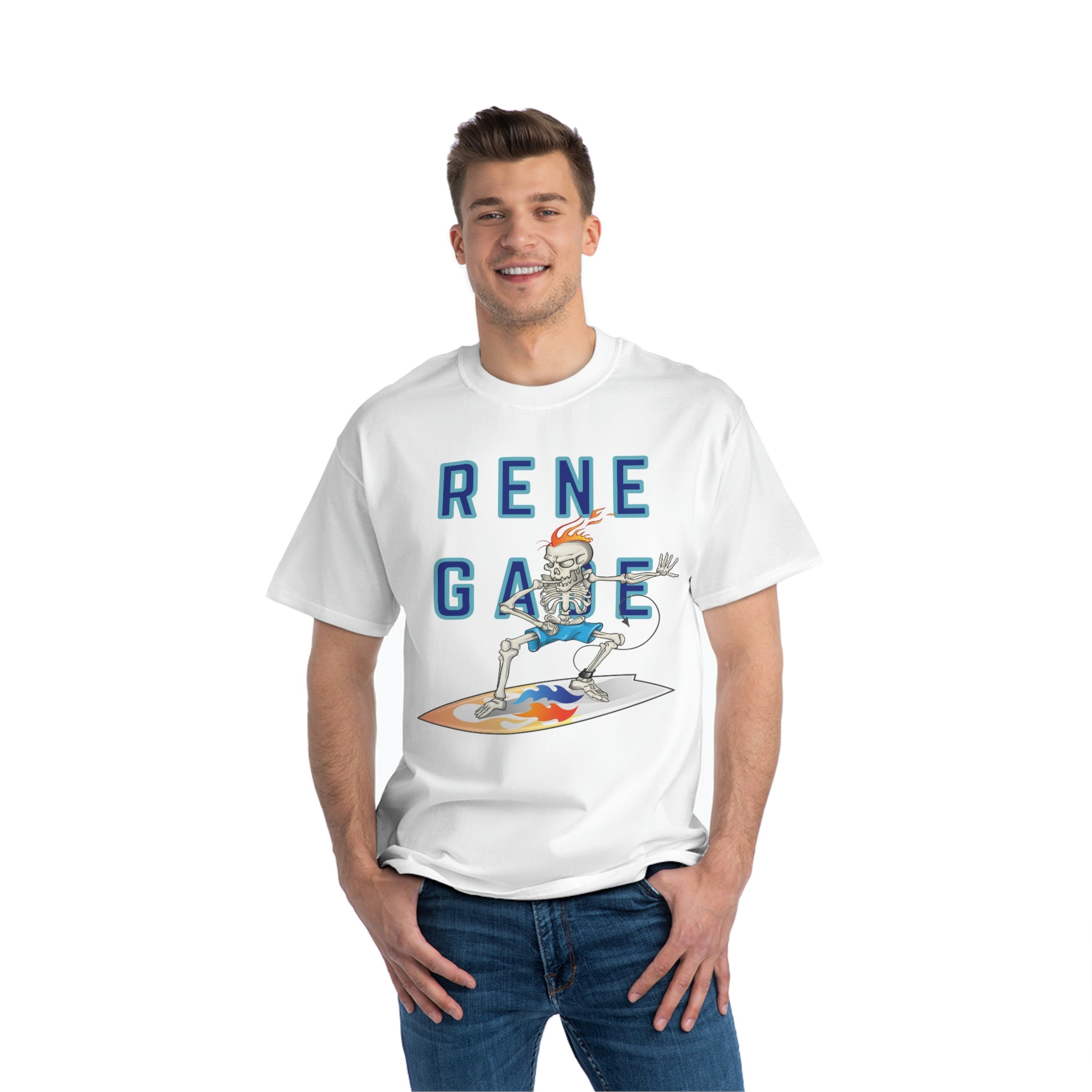 Renegade Skeleton Surfer Heavyweight Tee