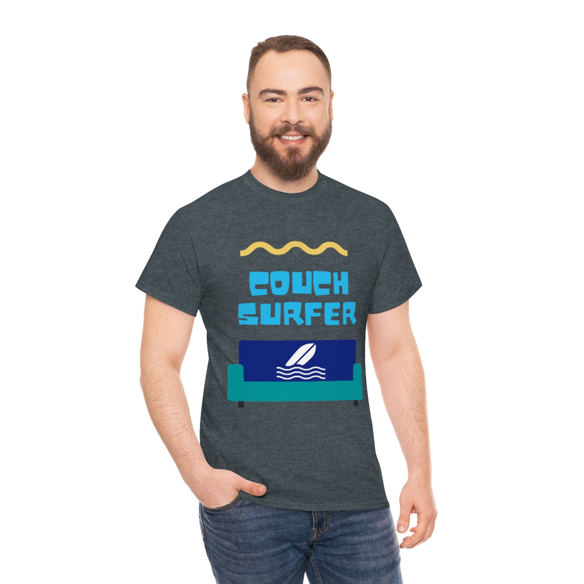 couch surfer heavyweight tee