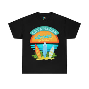 catamaran surfside resort heavyweight tee