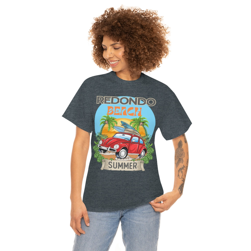 redondo beach summer surfer heavyweight tee