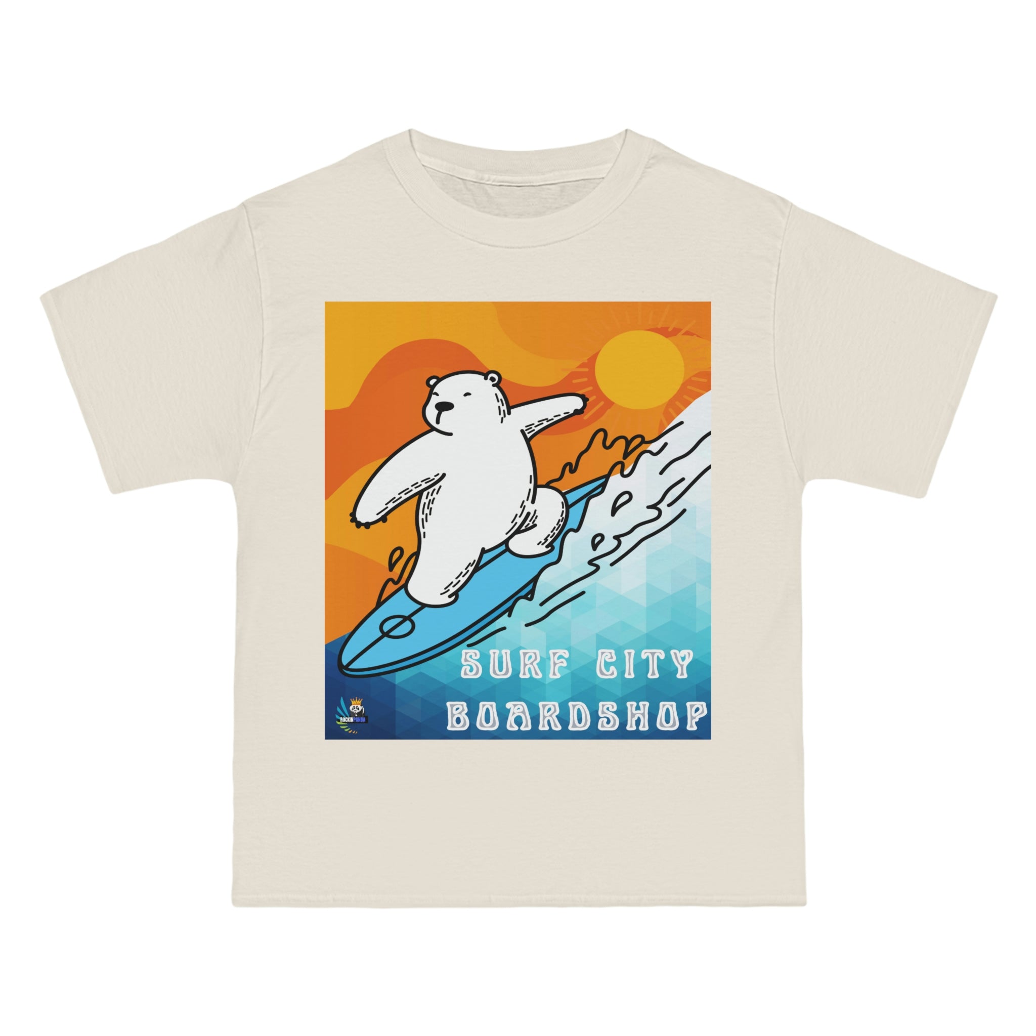 Surf City Boardshop Polar Bear Mascot Sunset Edition Heavyweight Tee