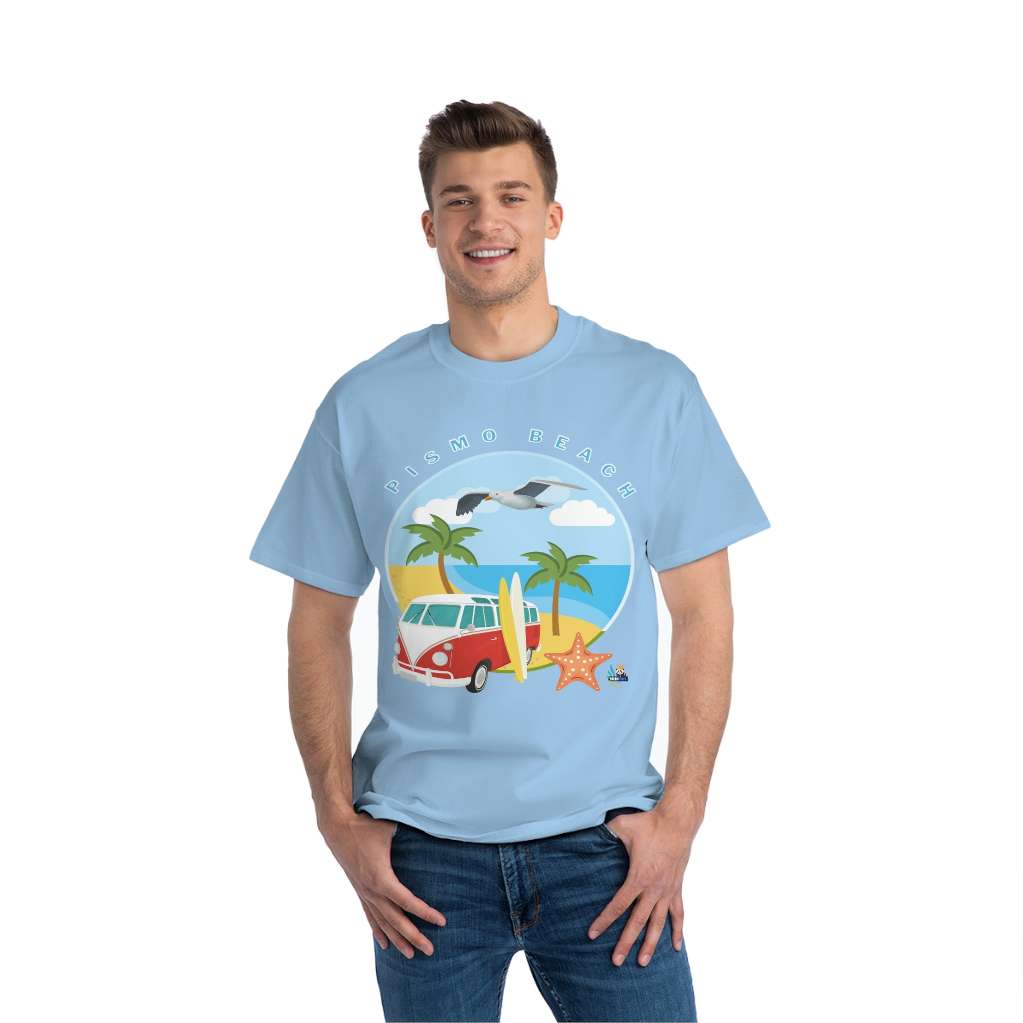 Surf Pismo Beach California Heavyweight Tee