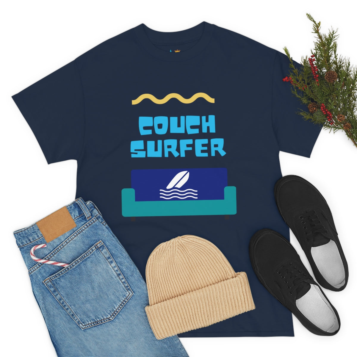 couch surfer heavyweight tee