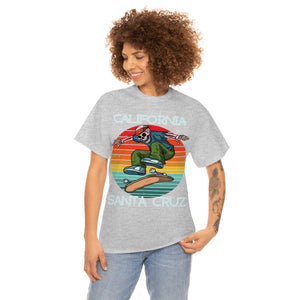 skate santa cruz skeleton bandana heavyweight tee