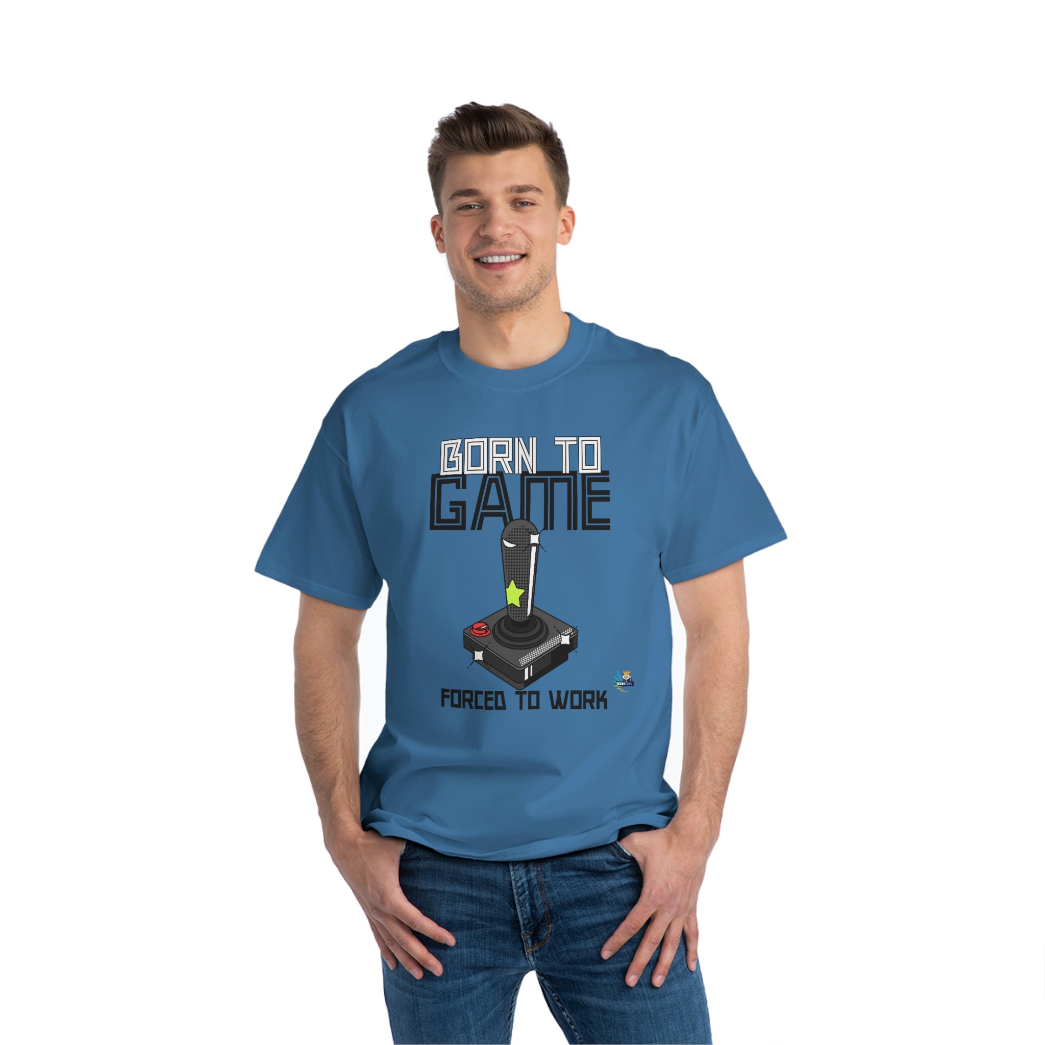 Born to Game Joystick Edition Heavyweight Unisex Gaming Tee