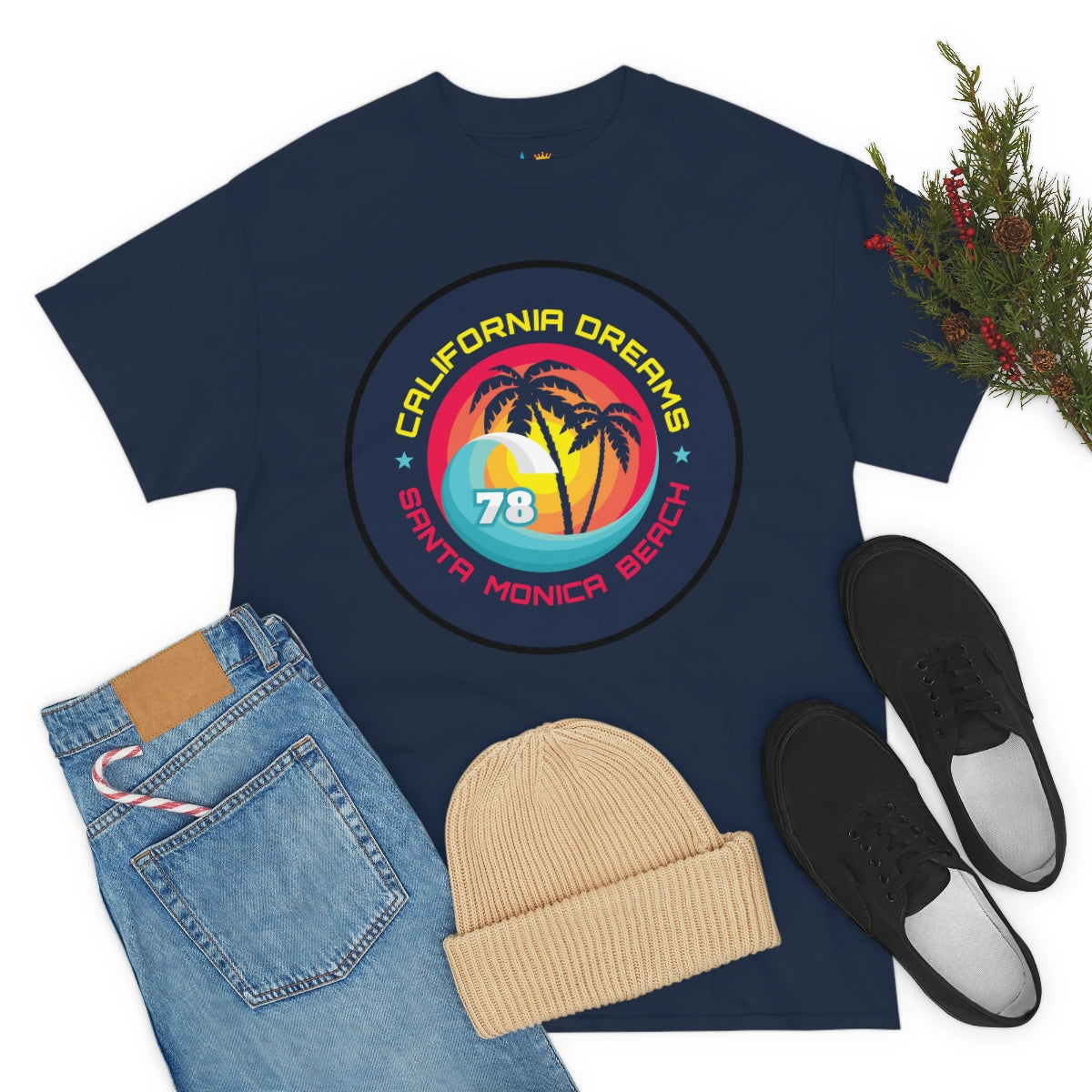 surf santa monica vintage 78 heavyweight tee