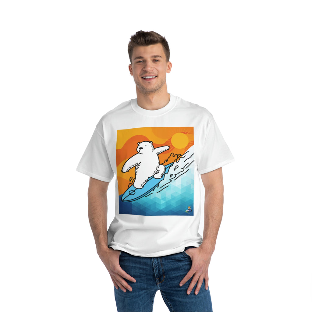 Polar Bear Surfer Sunset Edition Heavyweight Tee