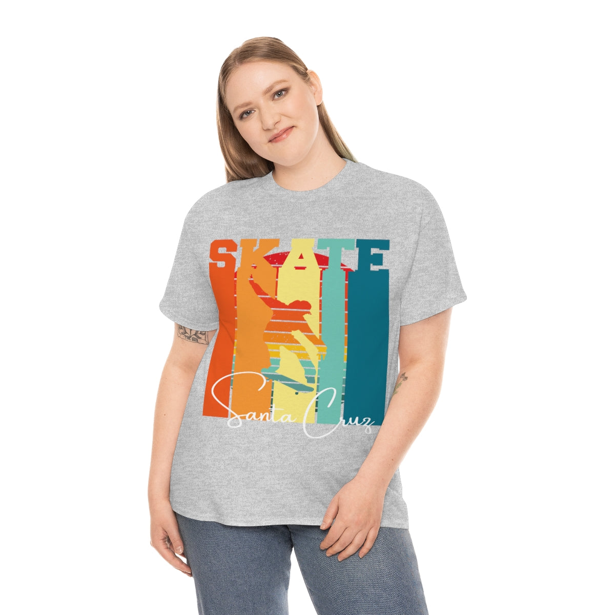 skate santa cruz heavyweight tee