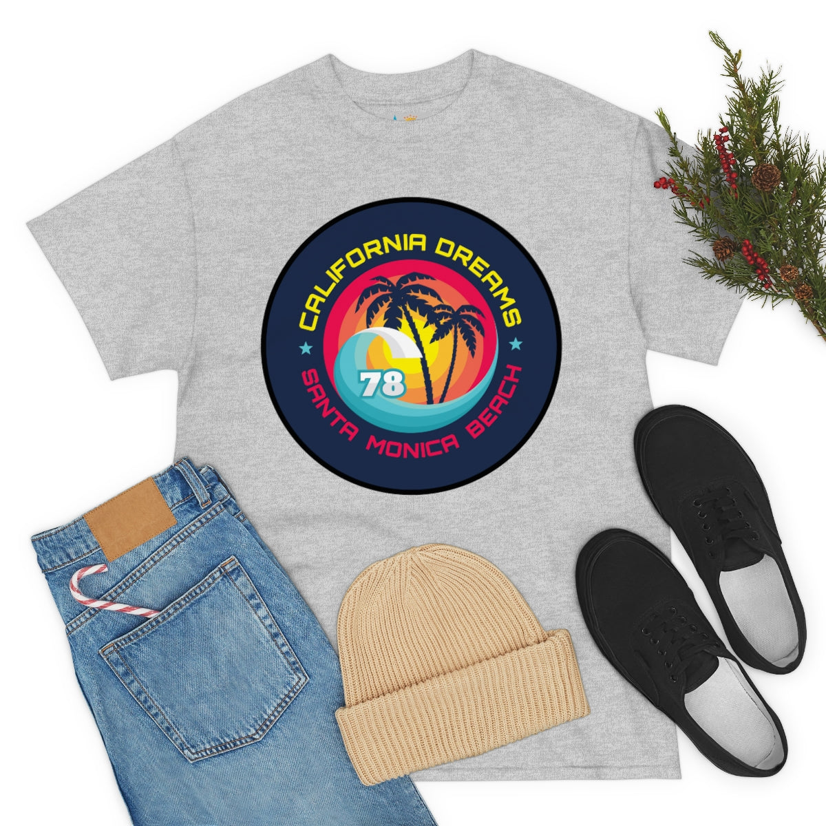 surf santa monica vintage 78 heavyweight tee