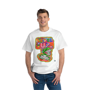 Level Up Dino Gamer Heavyweight Unisex Gaming Tee