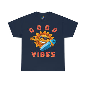 good vibes sunshine surfer heavyweight tee