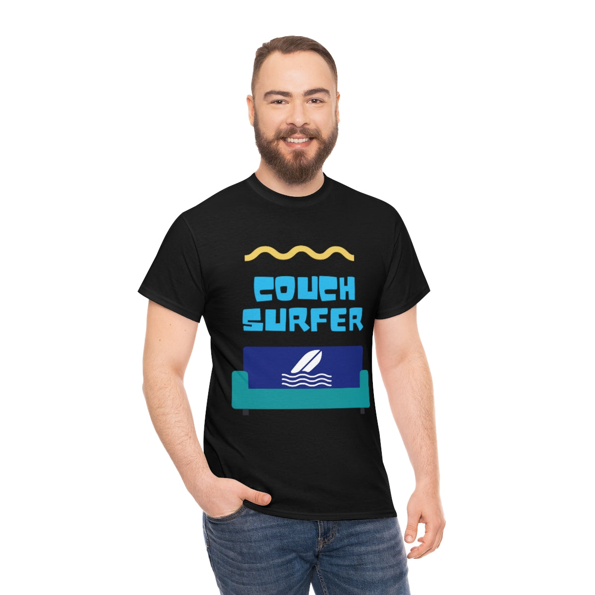 couch surfer heavyweight tee