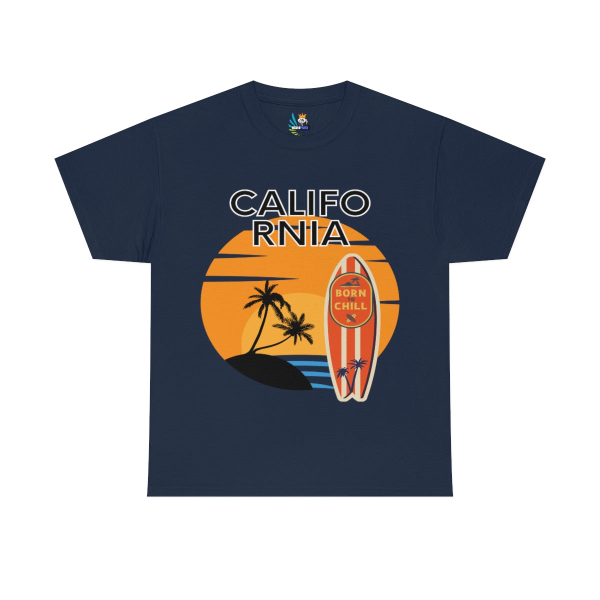 born to chill heavyweight tee