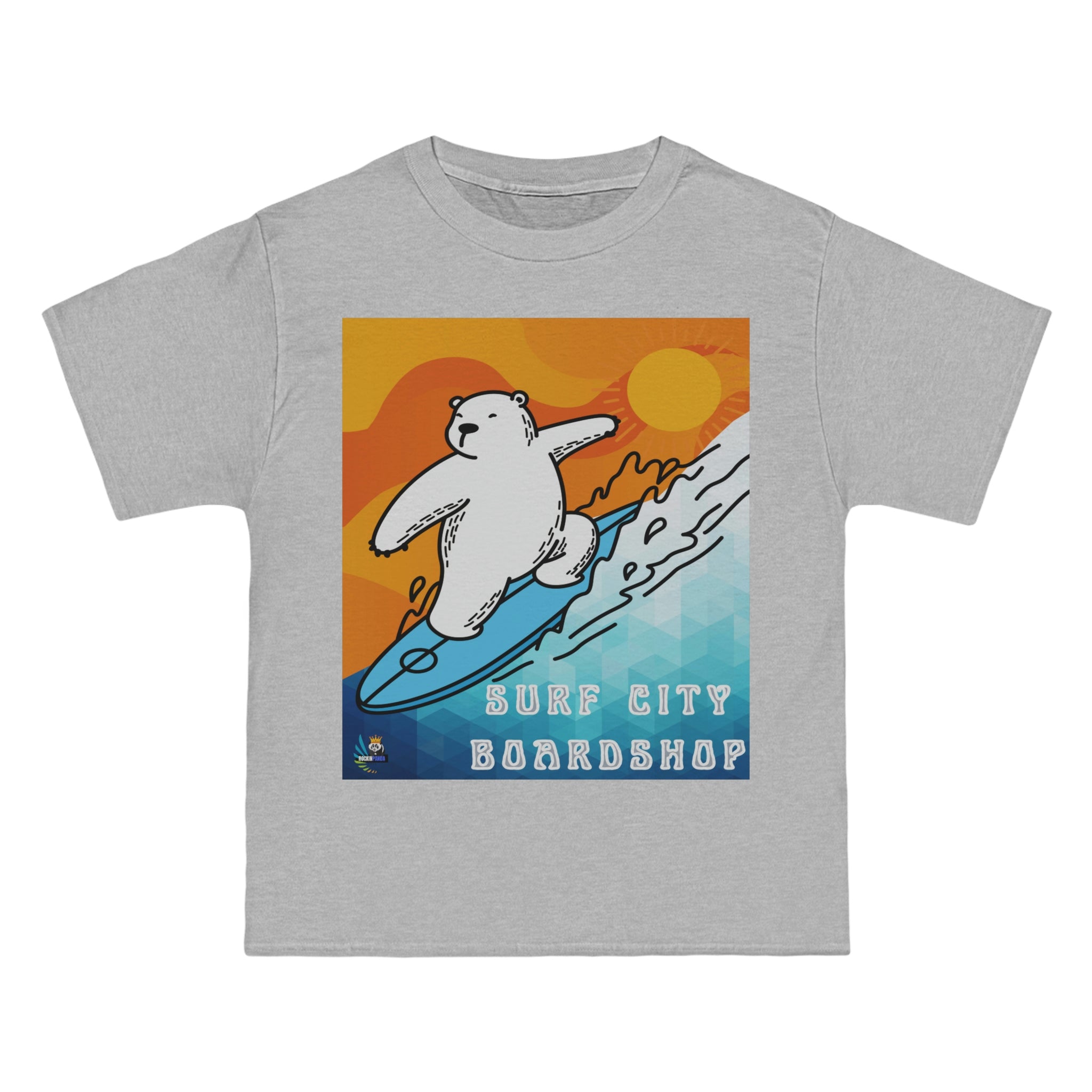 Surf City Boardshop Polar Bear Mascot Sunset Edition Heavyweight Tee