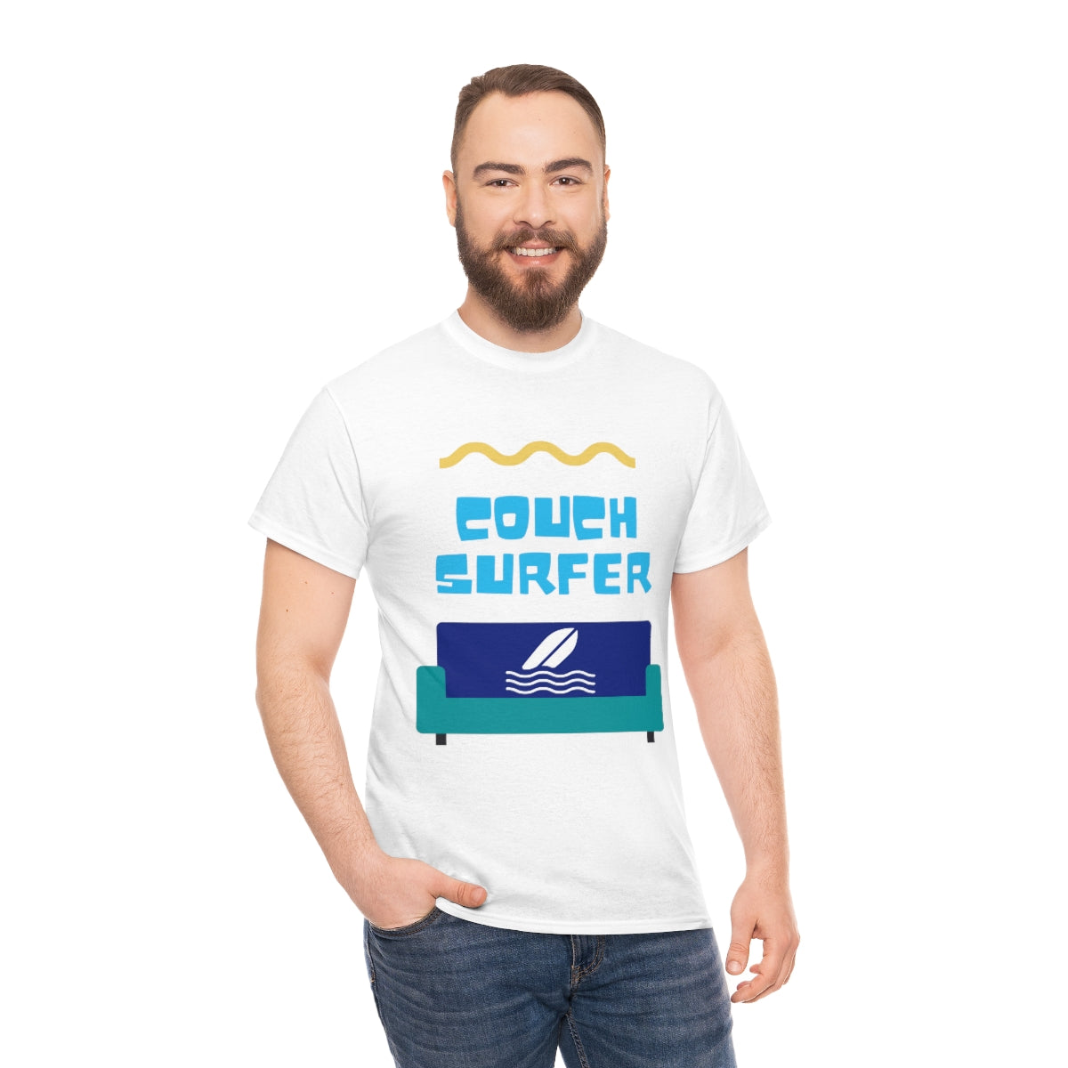 couch surfer heavyweight tee