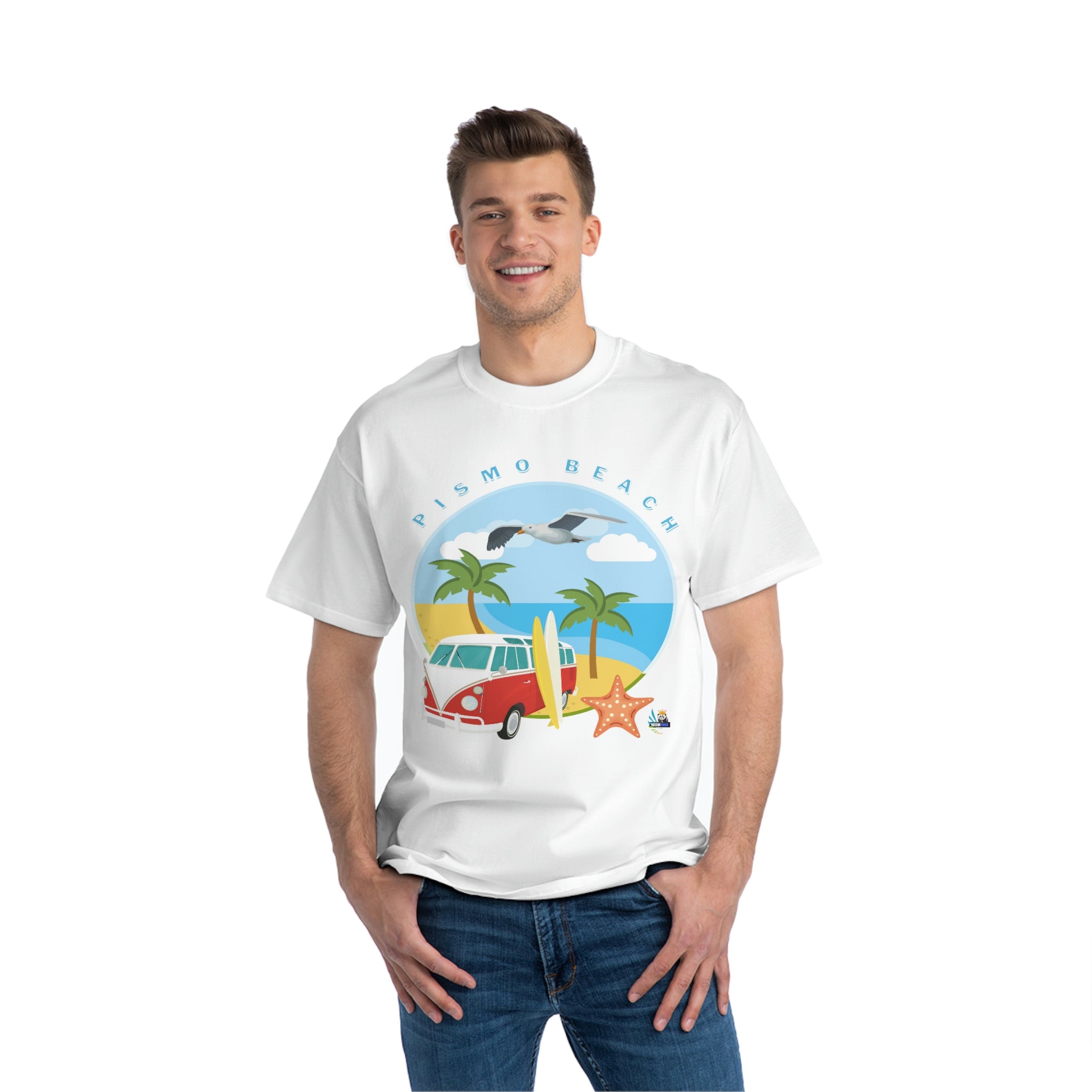 Surf Pismo Beach California Heavyweight Tee