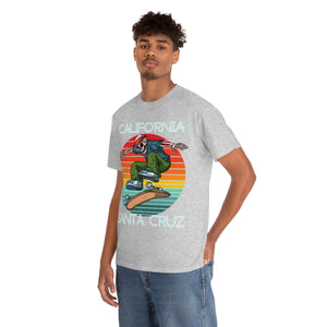 skate santa cruz skeleton bandana heavyweight tee