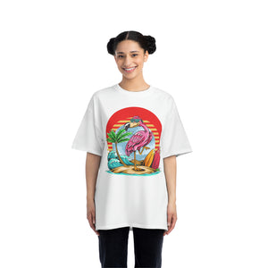 La Vida Flamingo Surfing Heavyweight Tee