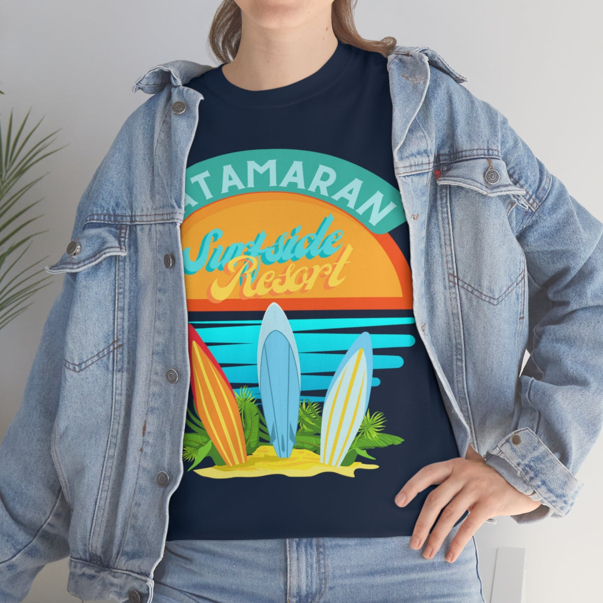 catamaran surfside resort heavyweight tee