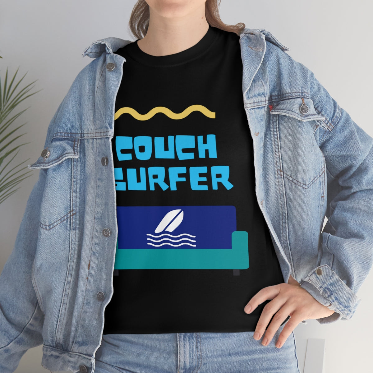 couch surfer heavyweight tee