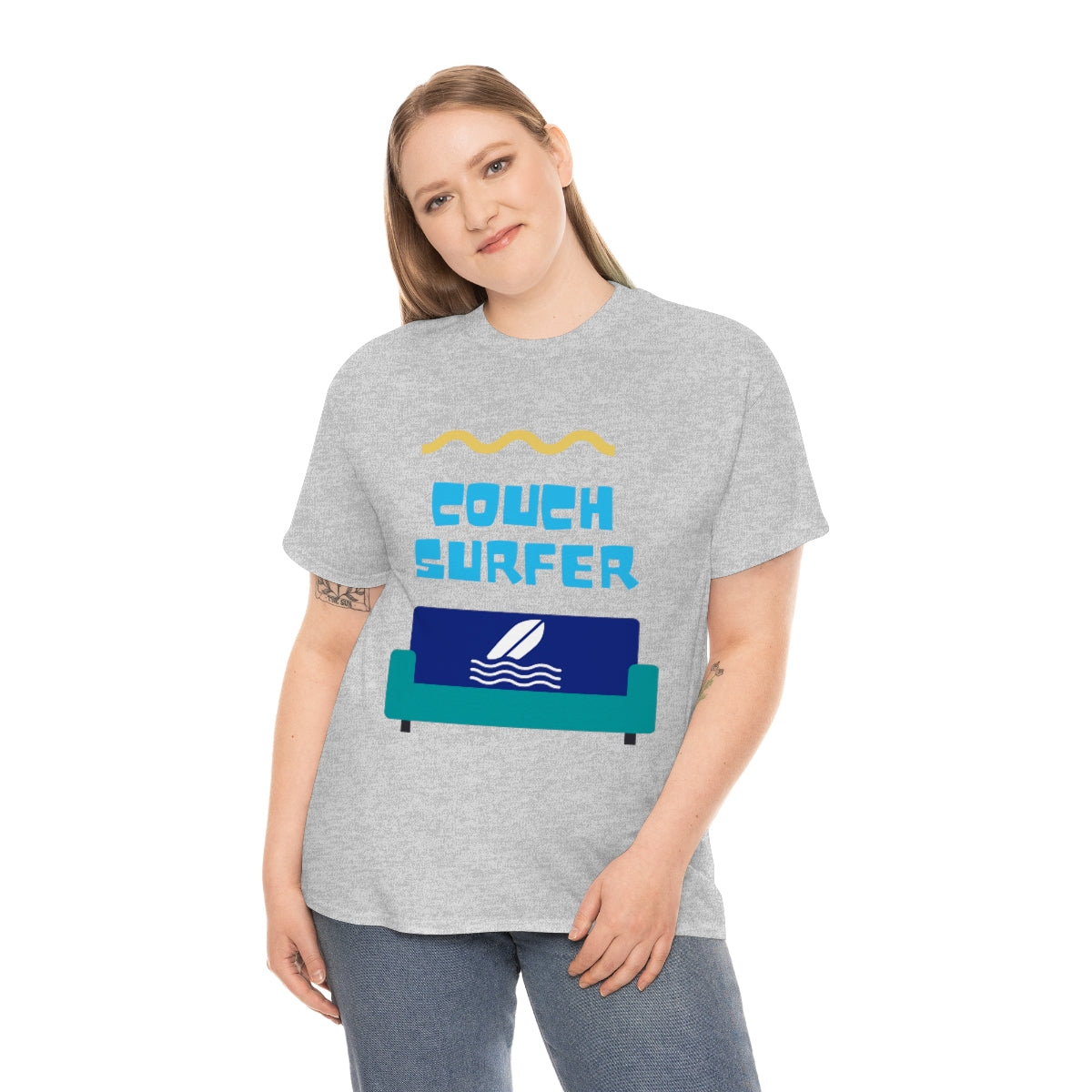 couch surfer heavyweight tee