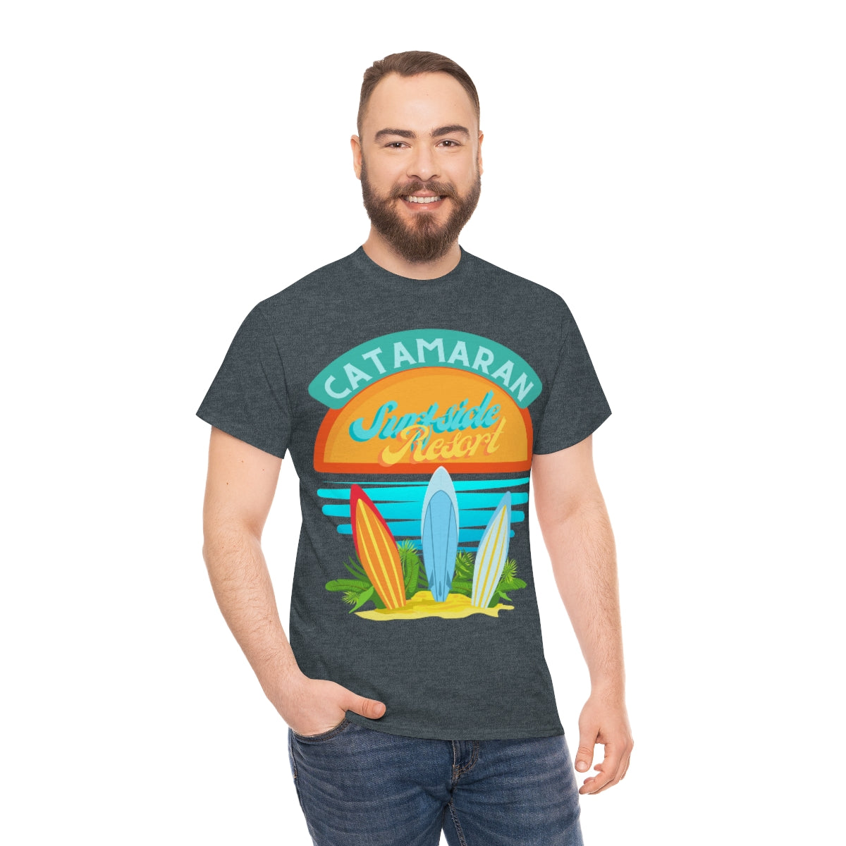 catamaran surfside resort heavyweight tee