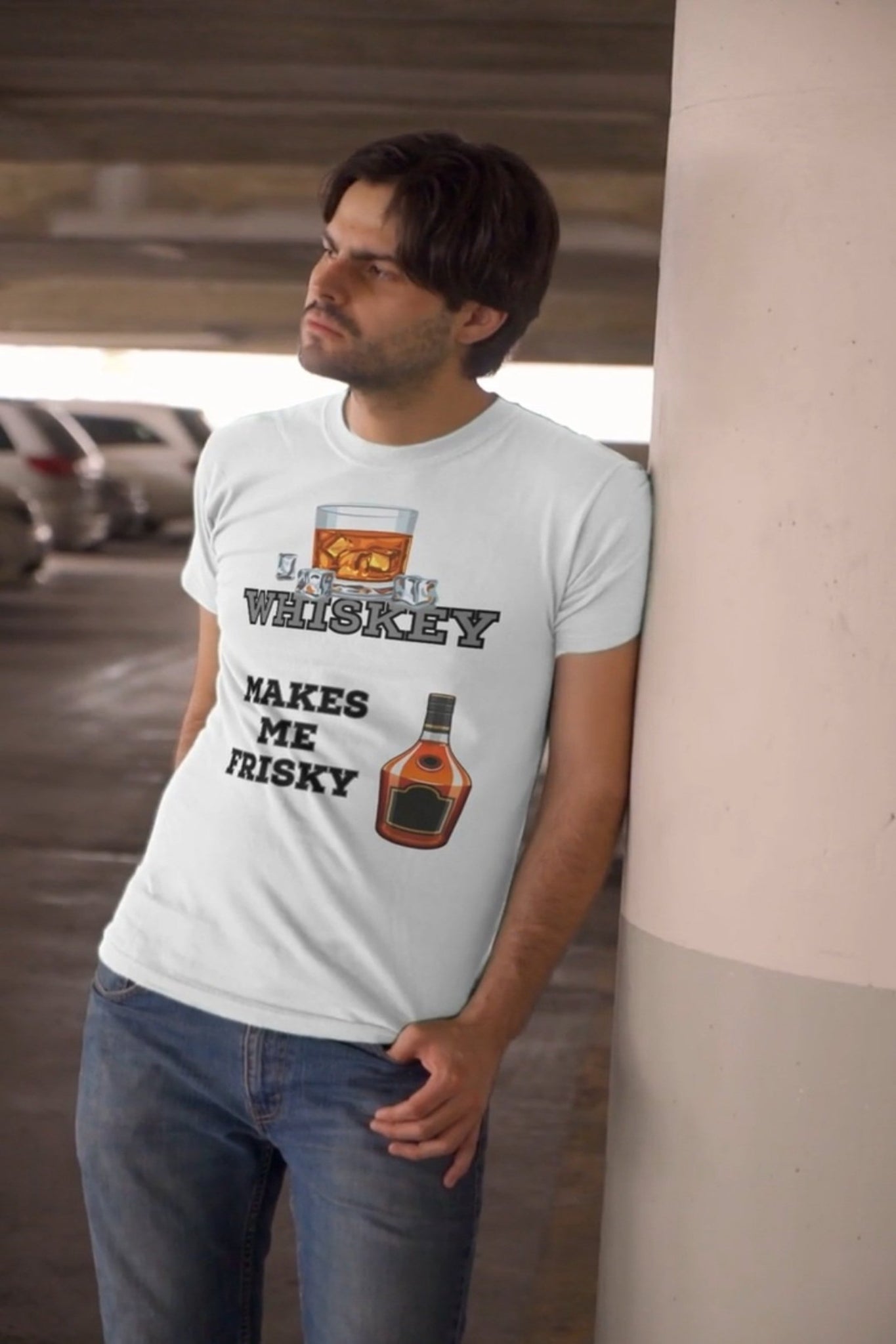 Whiskey Makes Me Frisky Softstyle Tee