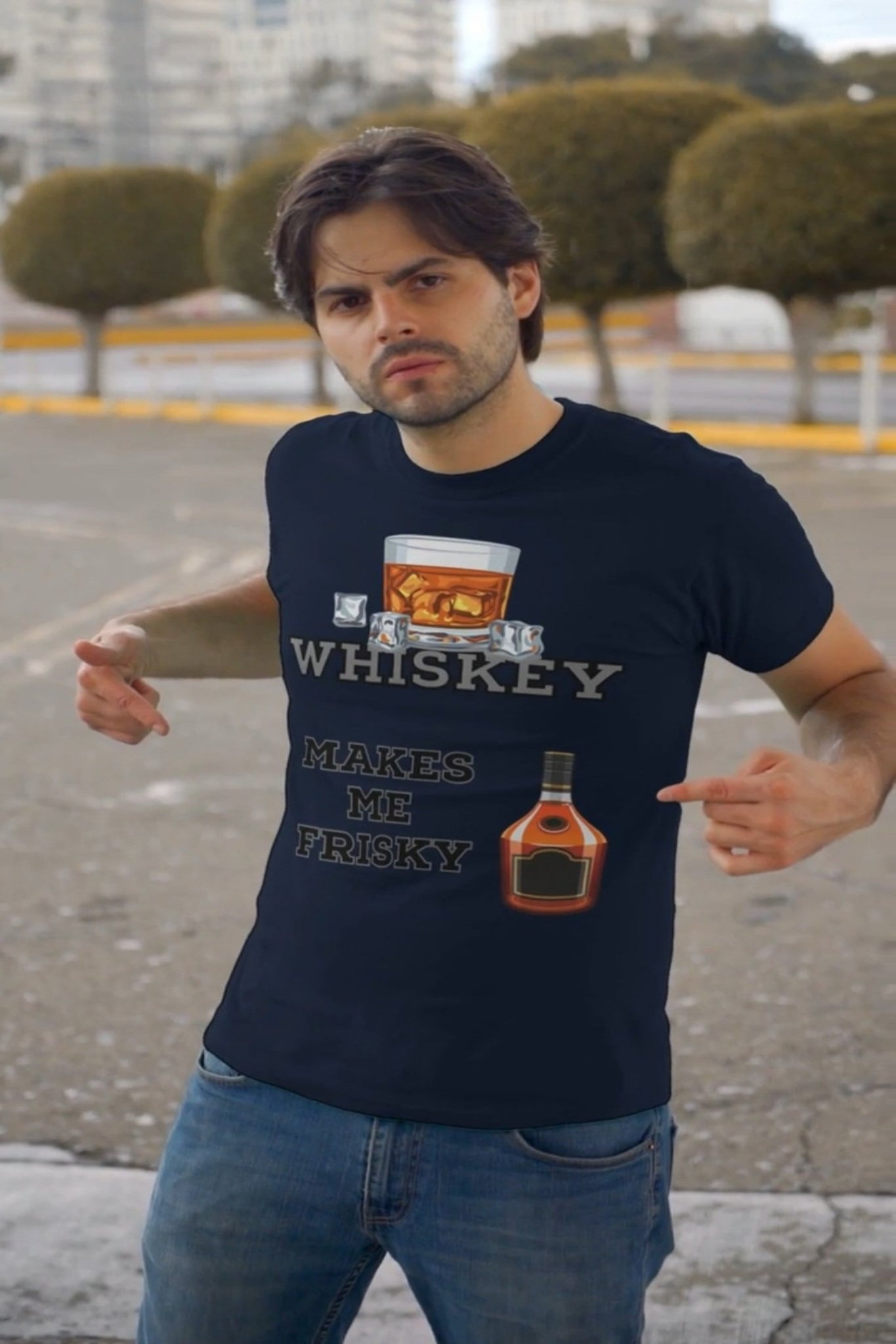 Whiskey Makes Me Frisky Softstyle Tee