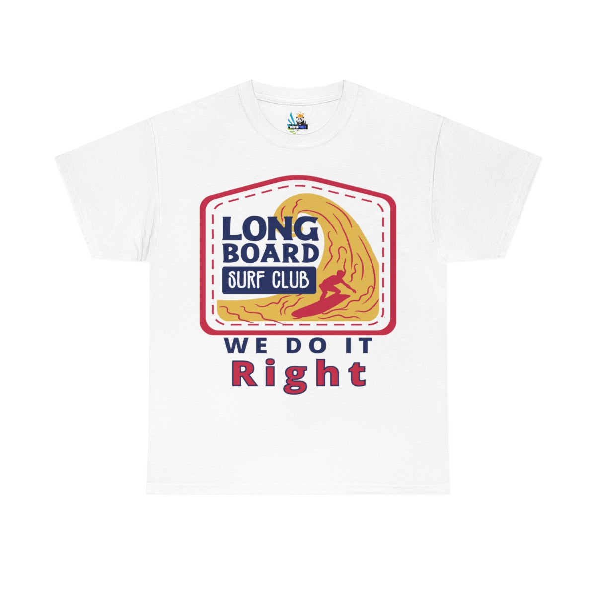 long board surf club heavyweight tee