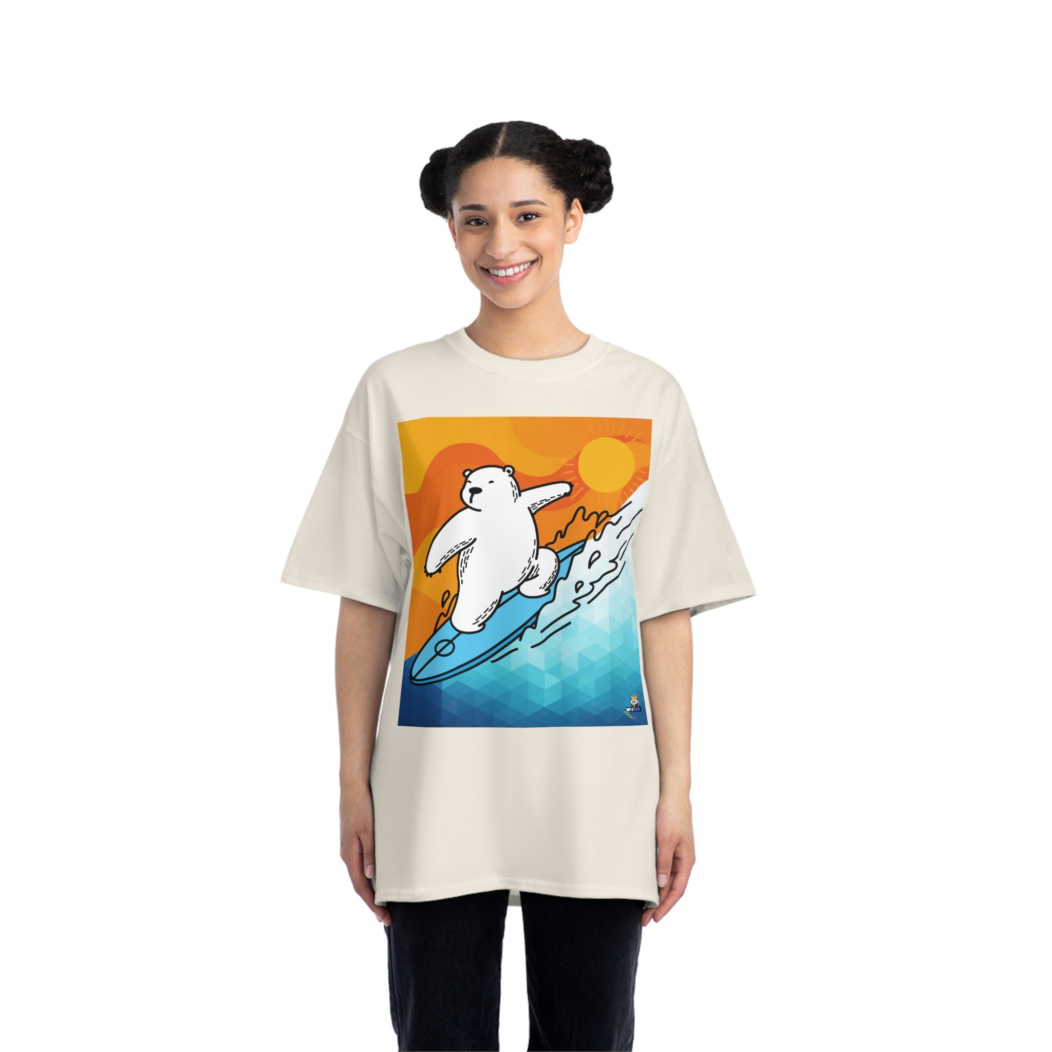 Polar Bear Surfer Sunset Edition Heavyweight Tee