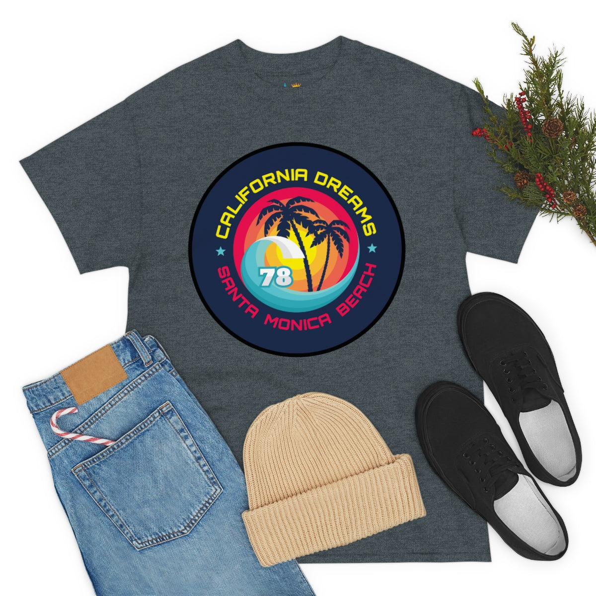 surf santa monica vintage 78 heavyweight tee