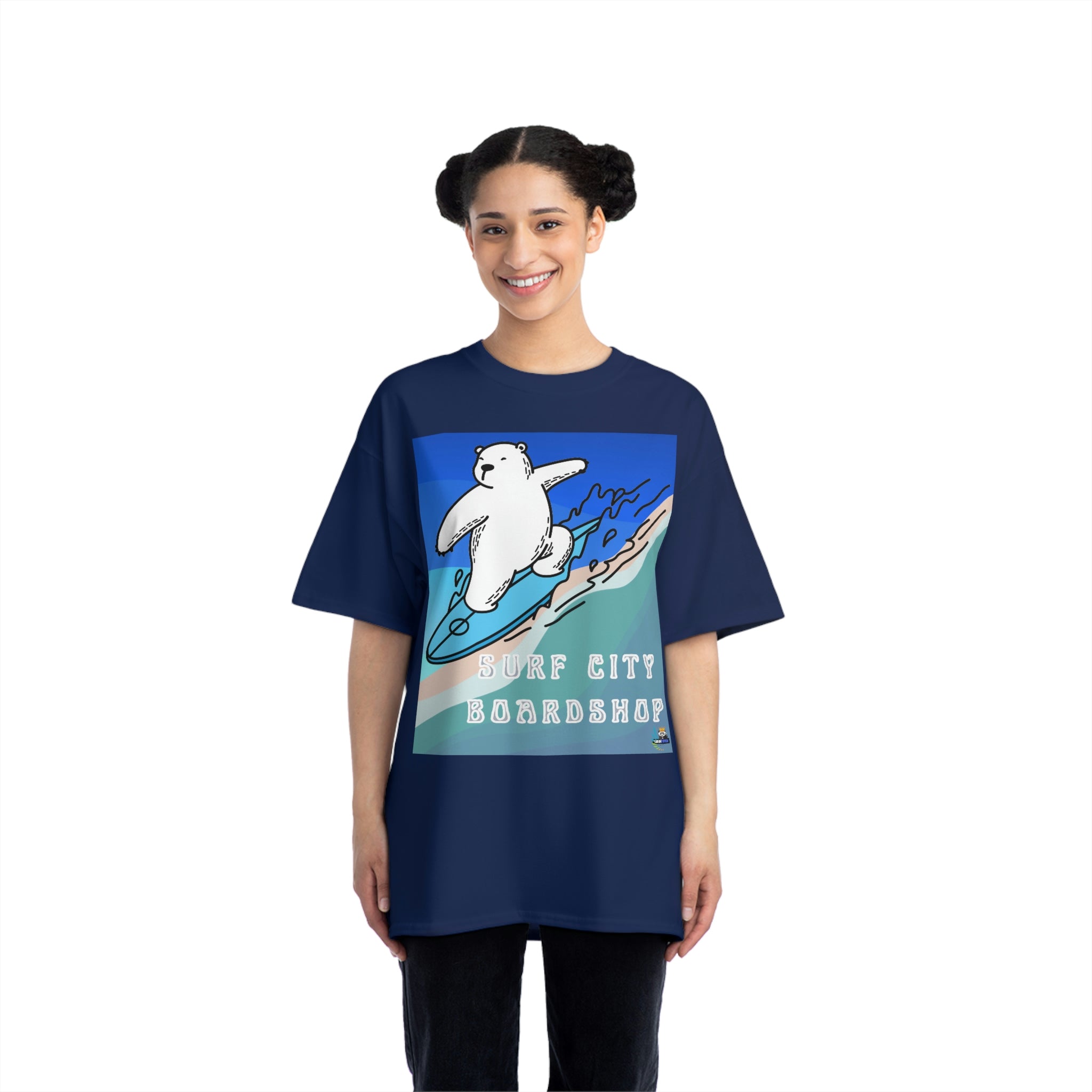 Surf City Boardshop Polar Bear Mascot Heavyweight Tee