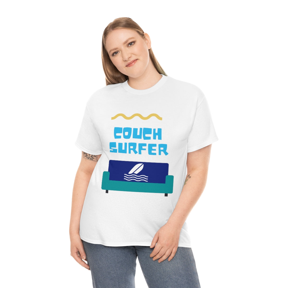 couch surfer heavyweight tee