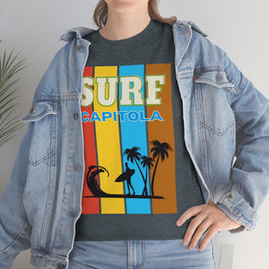 surf capitola rainbow stripe heavyweight tee