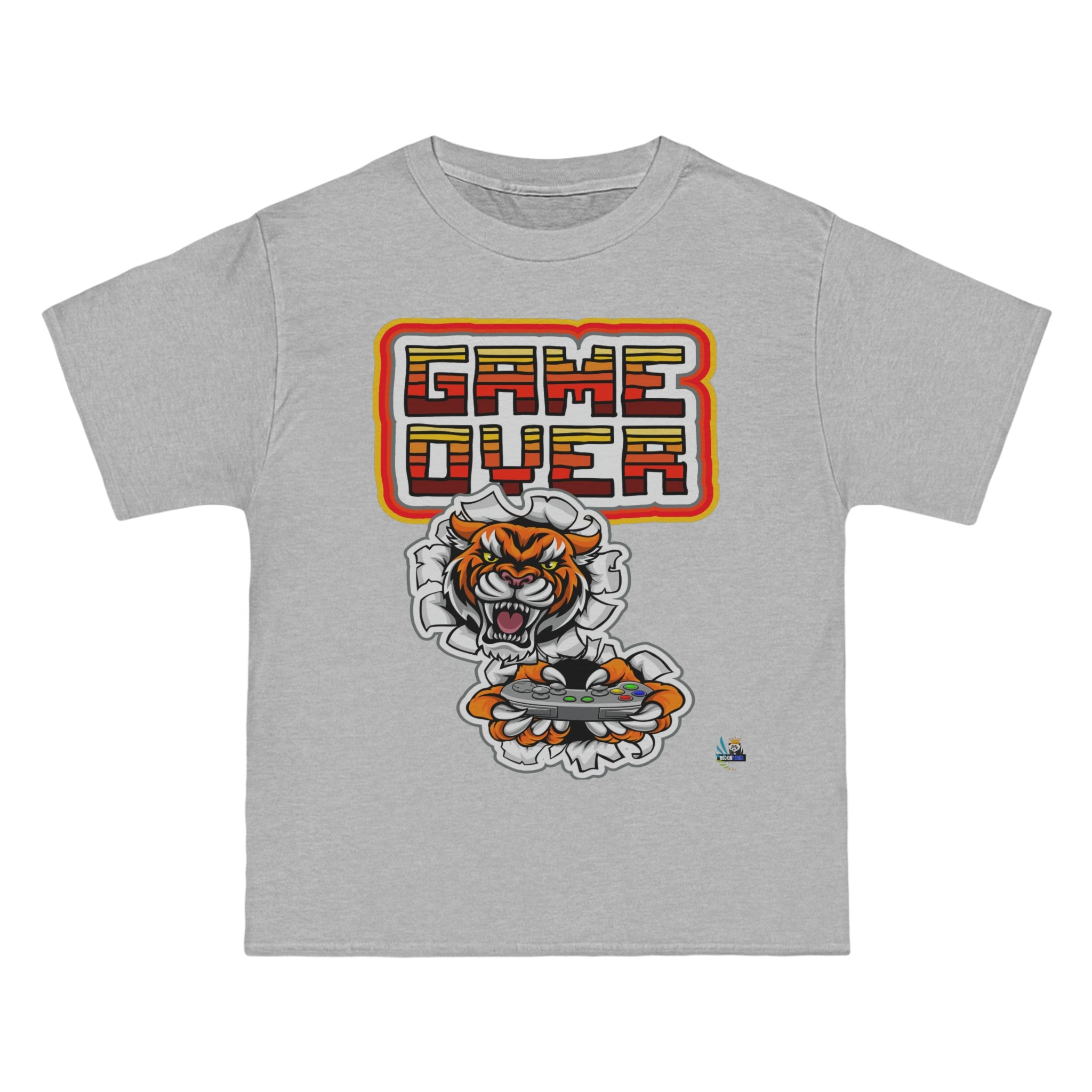 Game Over Tiger Edition Heavyweight Unisex Gaming Tee